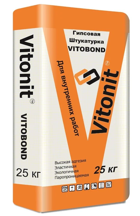Штукатурка гипсовая Vitonit Vitobond 25 кг — купить в Бишкеке